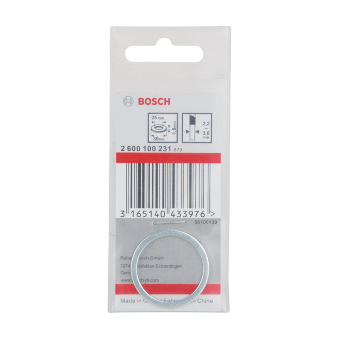 Bosch Anello di riduzione per lame circolari, 30x25x1,8mm