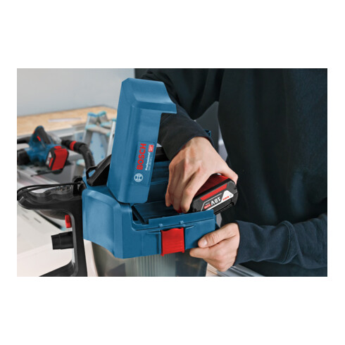 Bosch Aspirapolvere a batteria GAS 18V-10 L, senza batteria con adattatore per elettroutensili