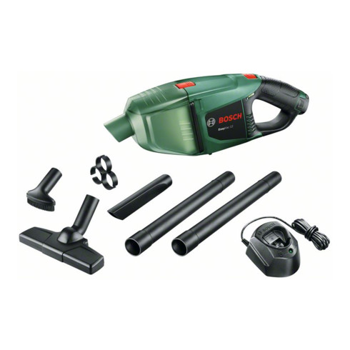 Bosch Aspiratore manuale EasyVac 12 a batteria, 1 batteria PBA 12V 2,5Ah, caricabatterie