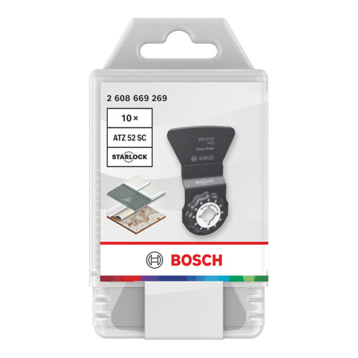 Bosch ATZ 52 SC Multi Material invalzaagblad, Starlock, 52 x 26 mm, 10-dlg.