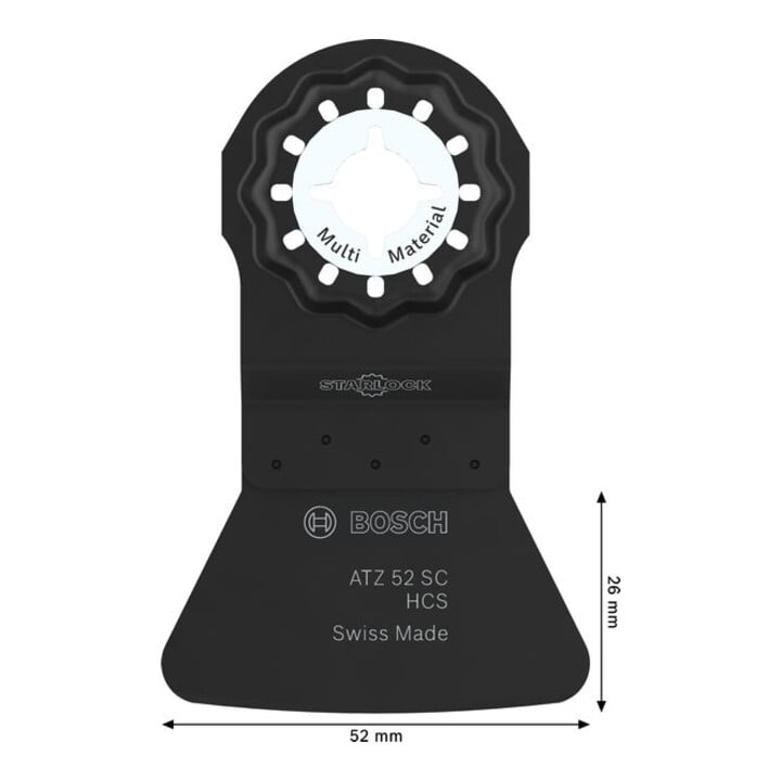 Bosch ATZ 52 SC Multi Material invalzaagblad, Starlock, 52 x 26 mm, 10-dlg.