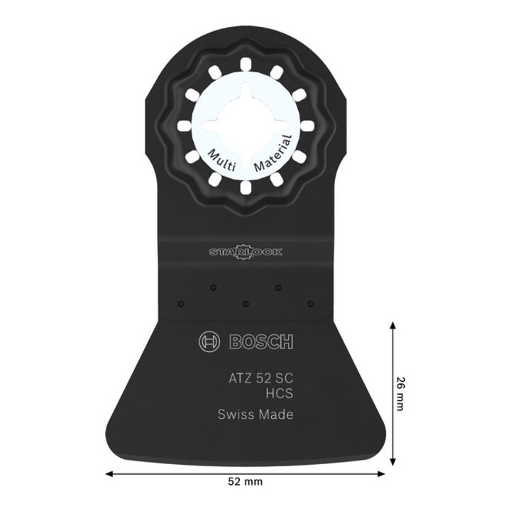 Bosch ATZ 52 SC Multi Material Tauchsägeblatt, Starlock, 52 x 26 mm
