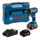 Bosch Avvitatore a batteria GSR 18V-45, 2 batterie GBA 18V 3.0Ah, caricatore e L-BOXX-1