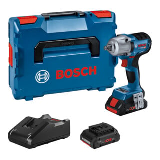 Bosch Avvitatore a impulsi a batteria GDS 18V-450 HC, 2 batterie, caricabatterie, L-BOXX, Mod. BT Low-En.