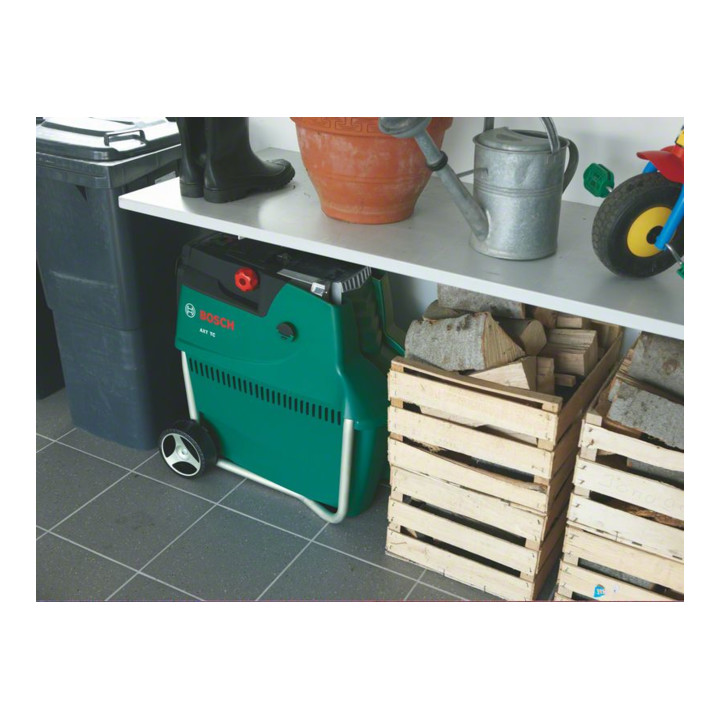 Bosch AXT 25 TC stille hakselaar met opvangbak 53 l