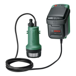 Bosch Batterij Regenwaterpomp GardenPump 18V-2000: Batterij 18V 2.5Ah, Lader AL 1810 CV