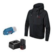 Bosch Beheizbare Kleidung GHH 12+18V XA: Akkuadapter, Ladegerät, 1x Akku, Gr. 2XL