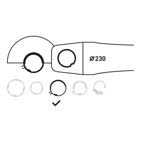 Bosch beschermkap 230 mm met codering