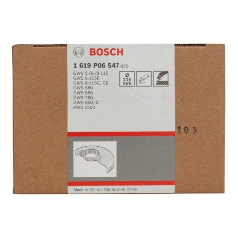 Bosch beschermkap zonder afdekplaat 115 mm schroefdop