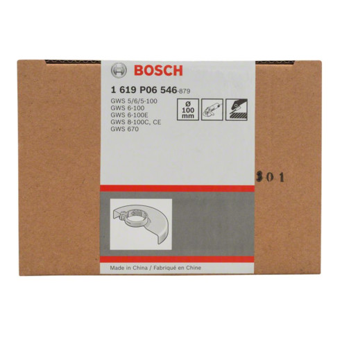Bosch beschermkap zonder afdekplaat voor slijpen 100 mm