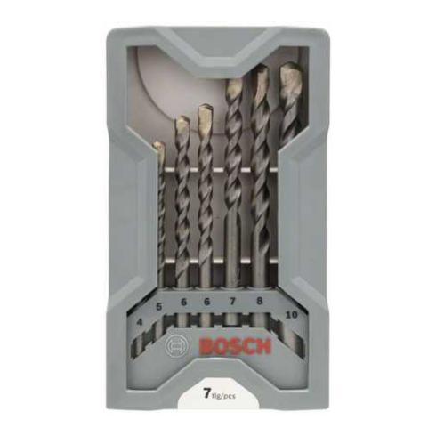 Bosch Betonbohrer CYL-3 Set, Silver Percussion, 4, 5, 6, 6, 7, 8, 10 mm