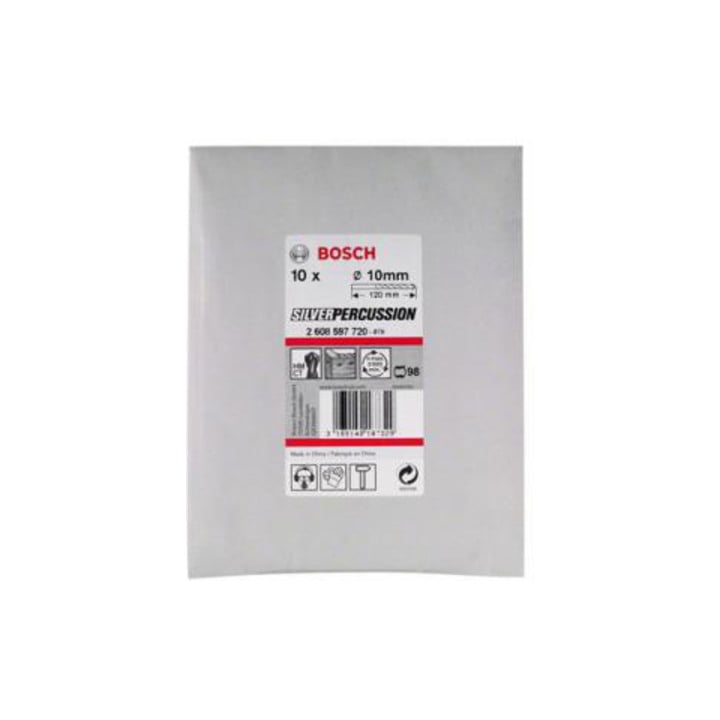 Bosch Betonbohrer CYL-3, Silver Percussion, 10 x 80 x 120 mm, d 9 mm