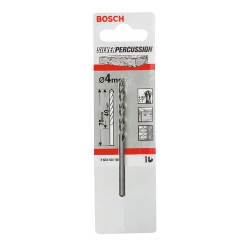 Bosch Betonbohrer CYL-3 Silver Percussion 4 x 40 x 75 mm Durchmesser 3,3 mm