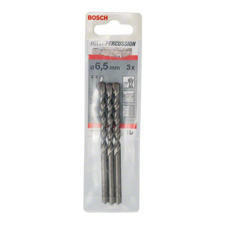 Bosch Betonbohrer CYL-3, Silver Percussion, 6,5 x 60 x 100 mm, d 5,5 mm