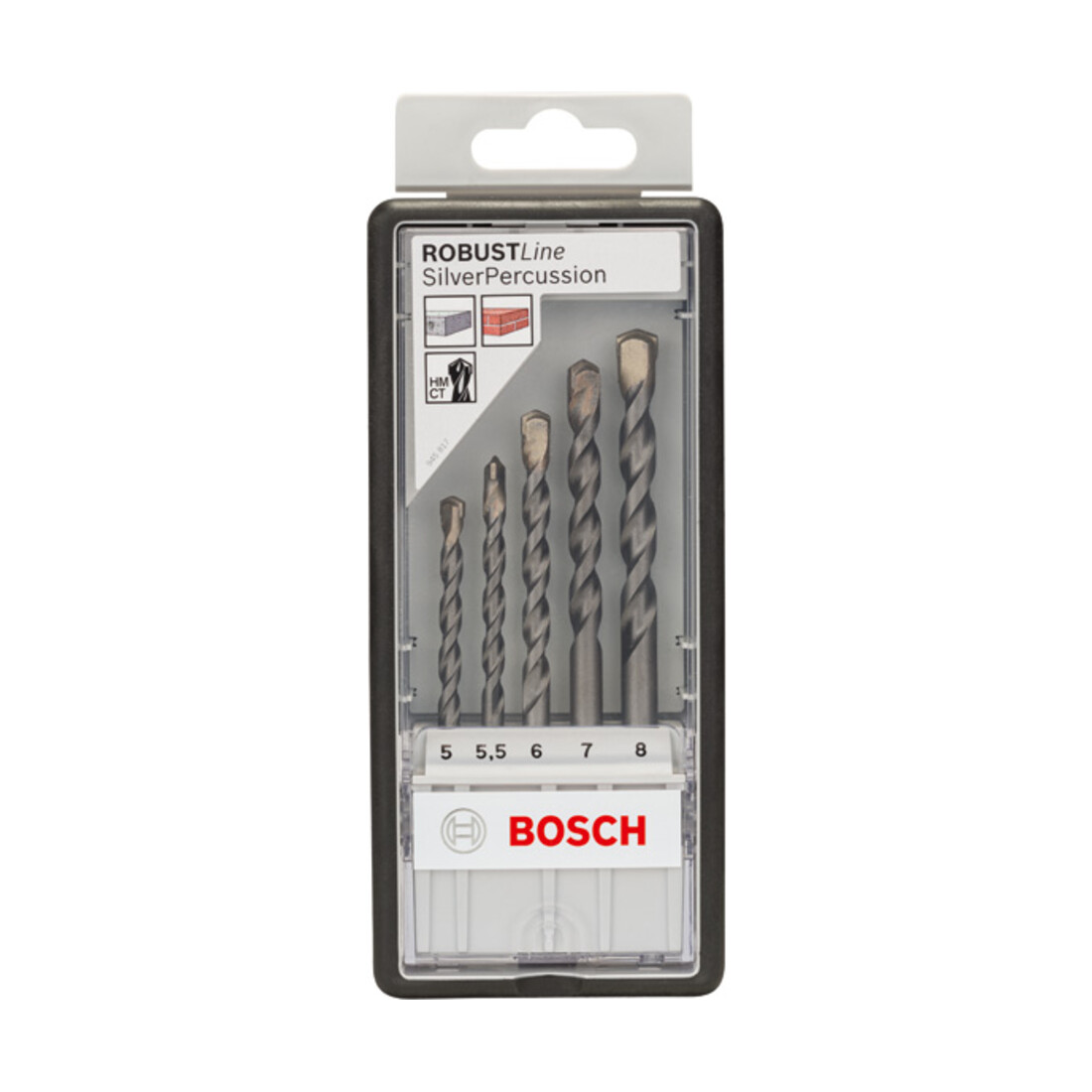 Bosch Betonbohrer-Robust Line-Set CYL-3 Silver Percussion 5-teilig 5 - 8 mm