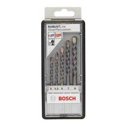 Bosch Betonbohrer-Robust Line-Set CYL-3 Silver Percussion 5-teilig 5 - 8 mm