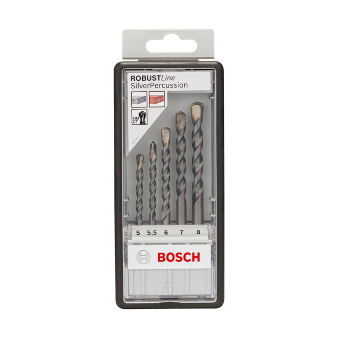 Bosch Betonbohrer-Robust Line-Set CYL-3 Silver Percussion 5-teilig 5 - 8 mm