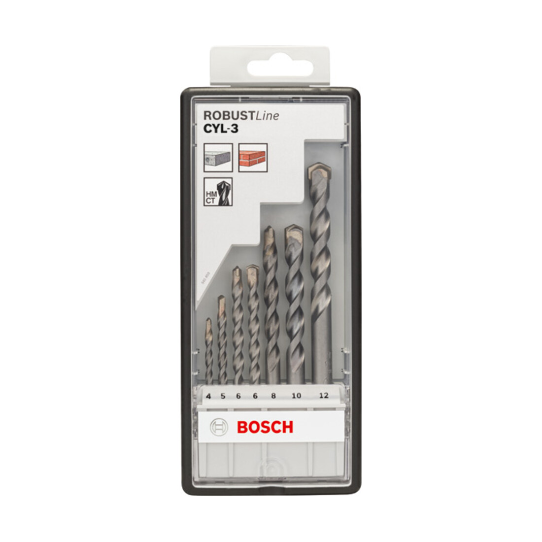 Bosch Betonbohrer-Robust Line-Set CYL-3 Silver Percussion 7-teilig 4 - 12 mm