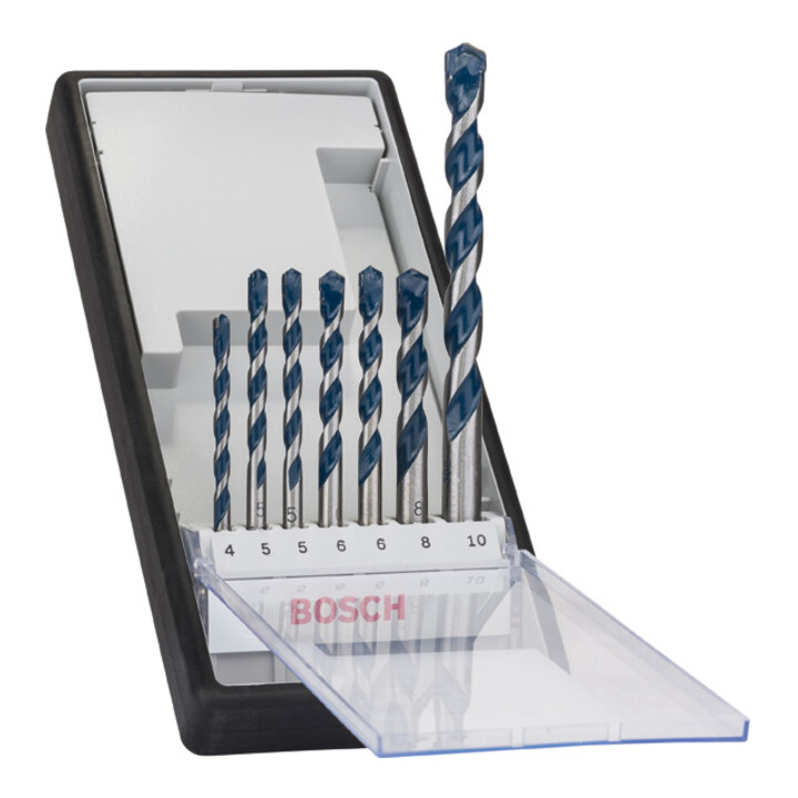 Set Bosch Abbruchhammer Stemmhammer GSH 16-30 + 7tlg. Robust Line Holzspiralbohrer-Set + 7tlg. Robust Line Betonbohrer-Set