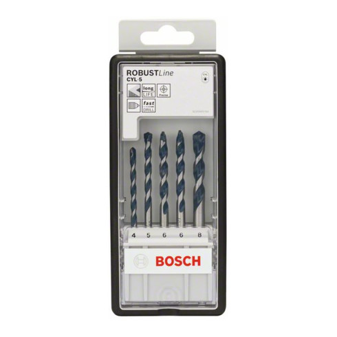 Bosch Betonbohrer-Robust-Line-Set CYL-5 Blue Granite 5-teilig 4 - 8 mm