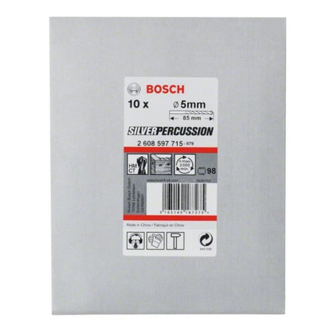 Bosch betonboor CYL-3 Silver Percussion 5 x 50 x 85 mm diameter 4,5 mm