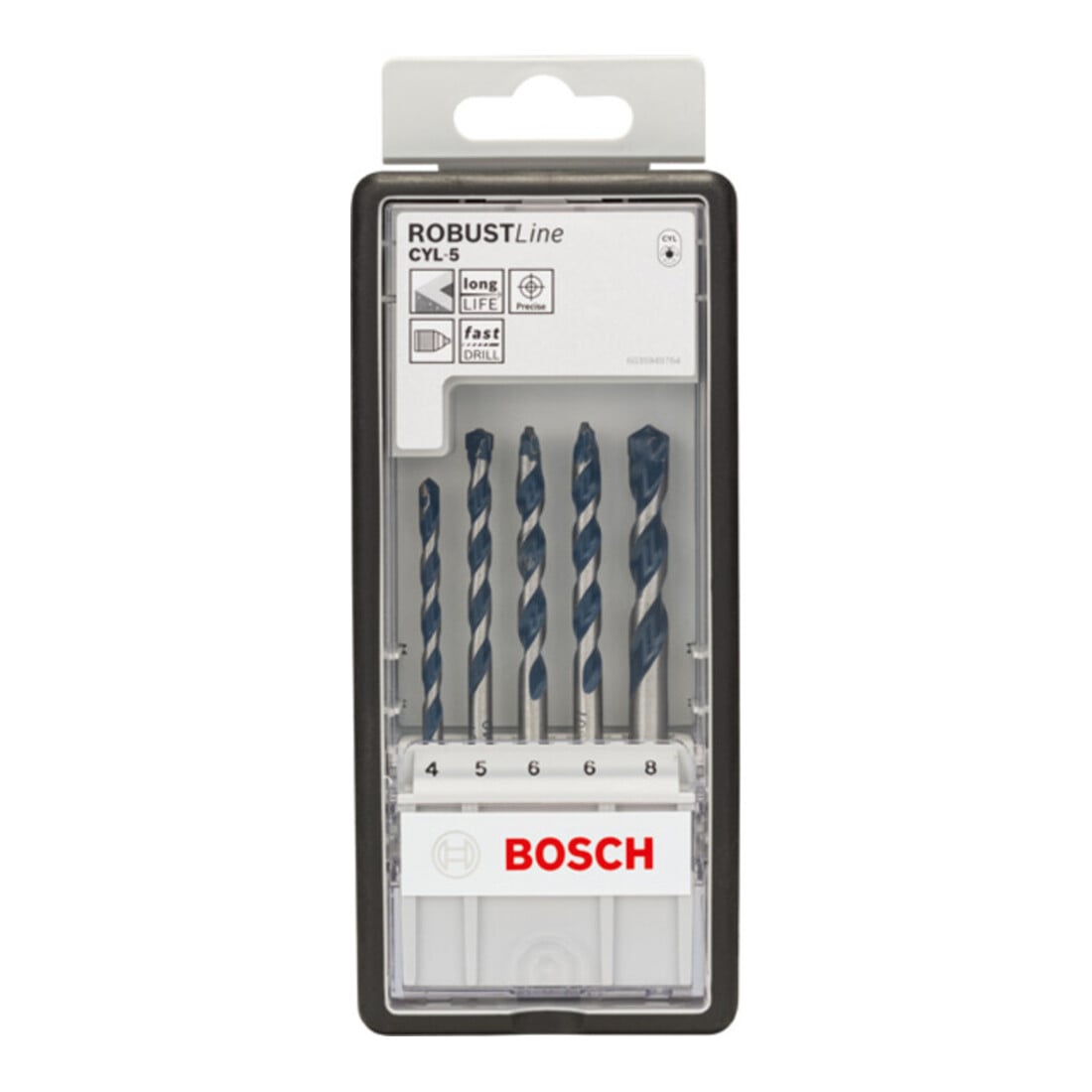 Bosch betonboor Robust-Line-set CYL-5 Blue Granite 5-delig 4 - 8 mm