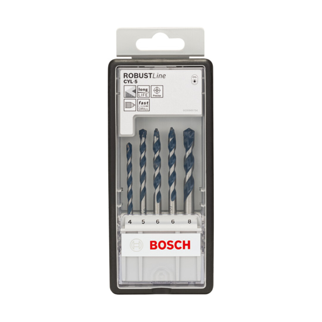 Bosch betonboor Robust-Line-set CYL-5 Blue Granite 5-delig 4 - 8 mm