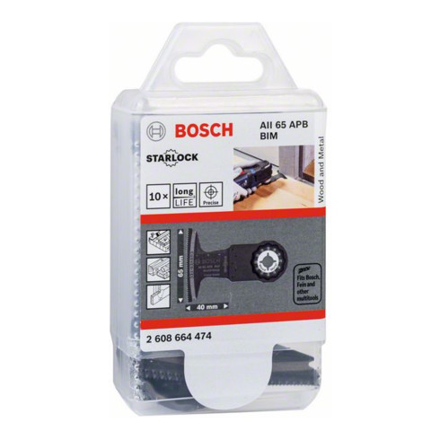 Bosch BIM invalcirkelzaagblad AII 65 APB Wood and Metal, 40 x 65 mm