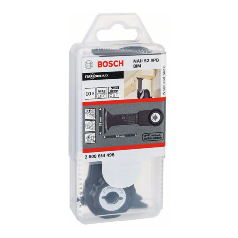 Bosch BIM invalcirkelzaagblad MAII 52 APB Wood and Metal, 52 x 70 mm