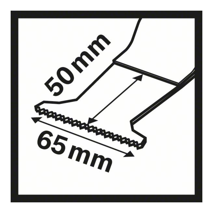 Bosch BIM invalcirkelzaagblad PAII 65 APB Wood and Metal, 65 x 50 mm, doe-het-zelf