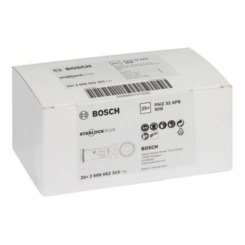Bosch BIM invalcirkelzaagblad PAIZ 32 APB Wood and Metal, 60 x 32 mm, doe-het-zelf