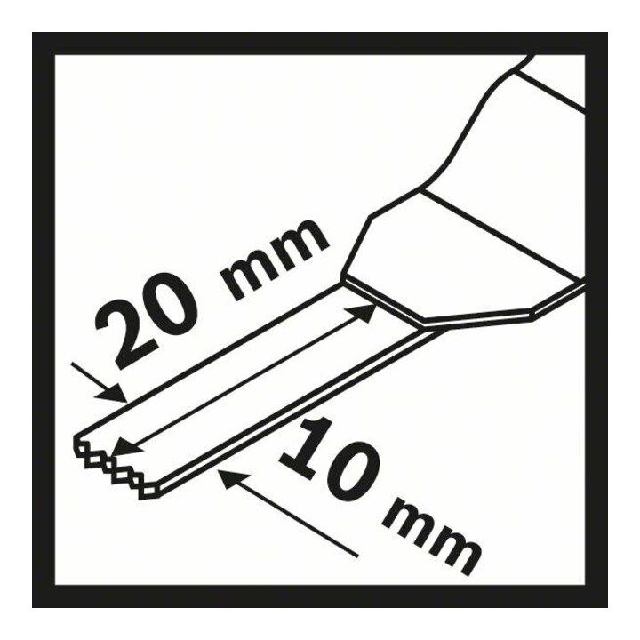Bosch BIM invalzaagblad AIZ 10 AB Wood and Metal 20 x 10 mm