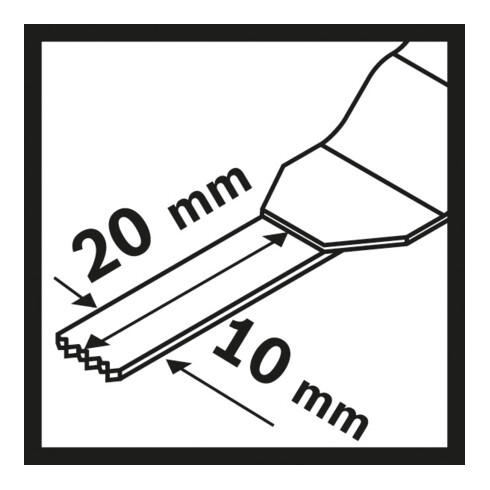 Bosch BIM invalzaagblad AIZ 10 AB Wood and Metal 20 x 10 mm