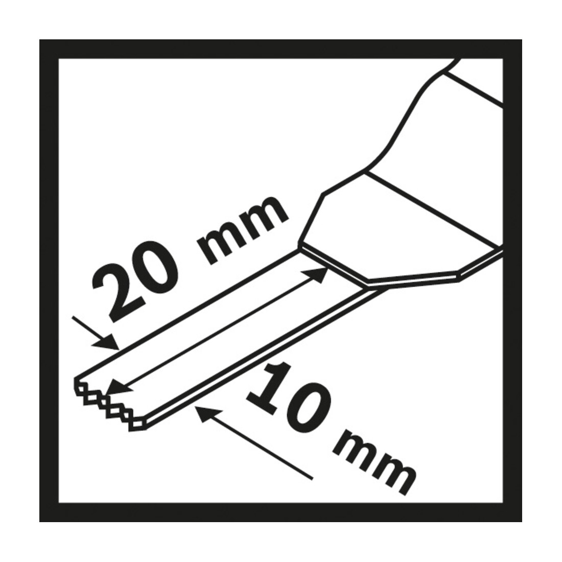 Bosch BIM invalzaagblad AIZ 10 AB Wood and Metal 20 x 10 mm