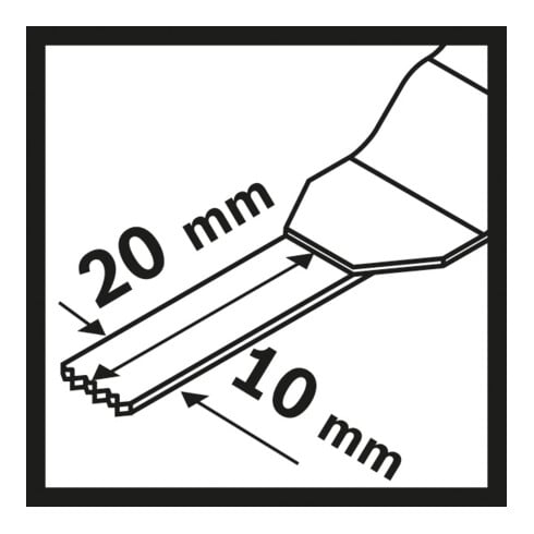 Bosch BIM invalzaagblad AIZ 10 AB Wood and Metal 20 x 10 mm