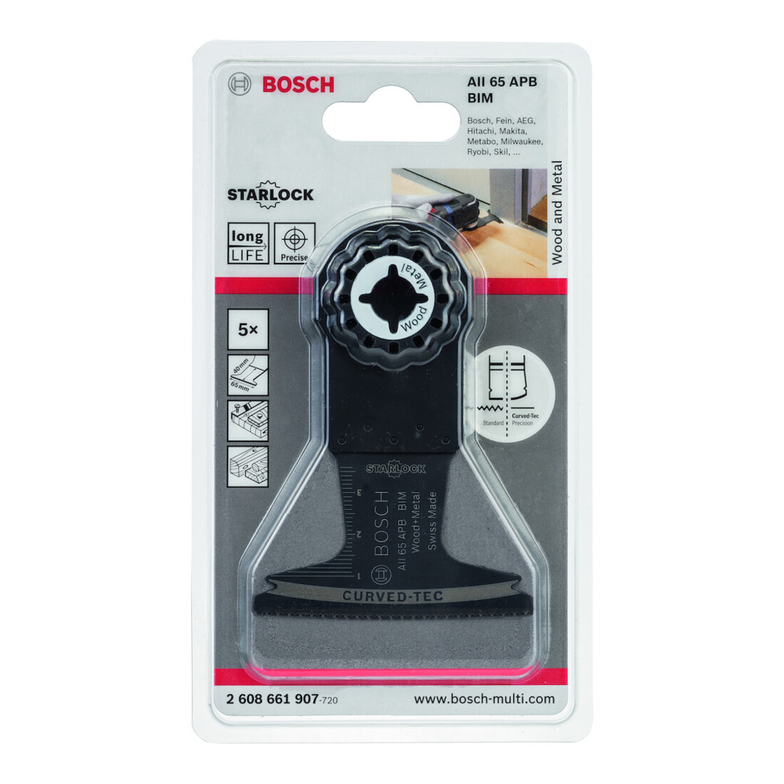 Bosch BiM-Tauchsägeblatt AII 65 APB VE à 5 Stück Starlock