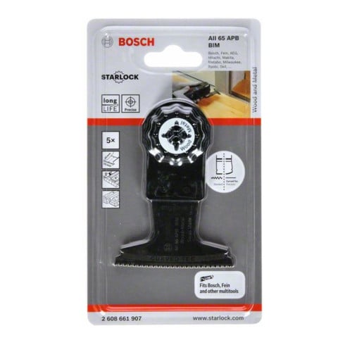 Bosch BIM Tauchsägeblatt AII 65 APB Wood and Metal, 40 x 65 mm