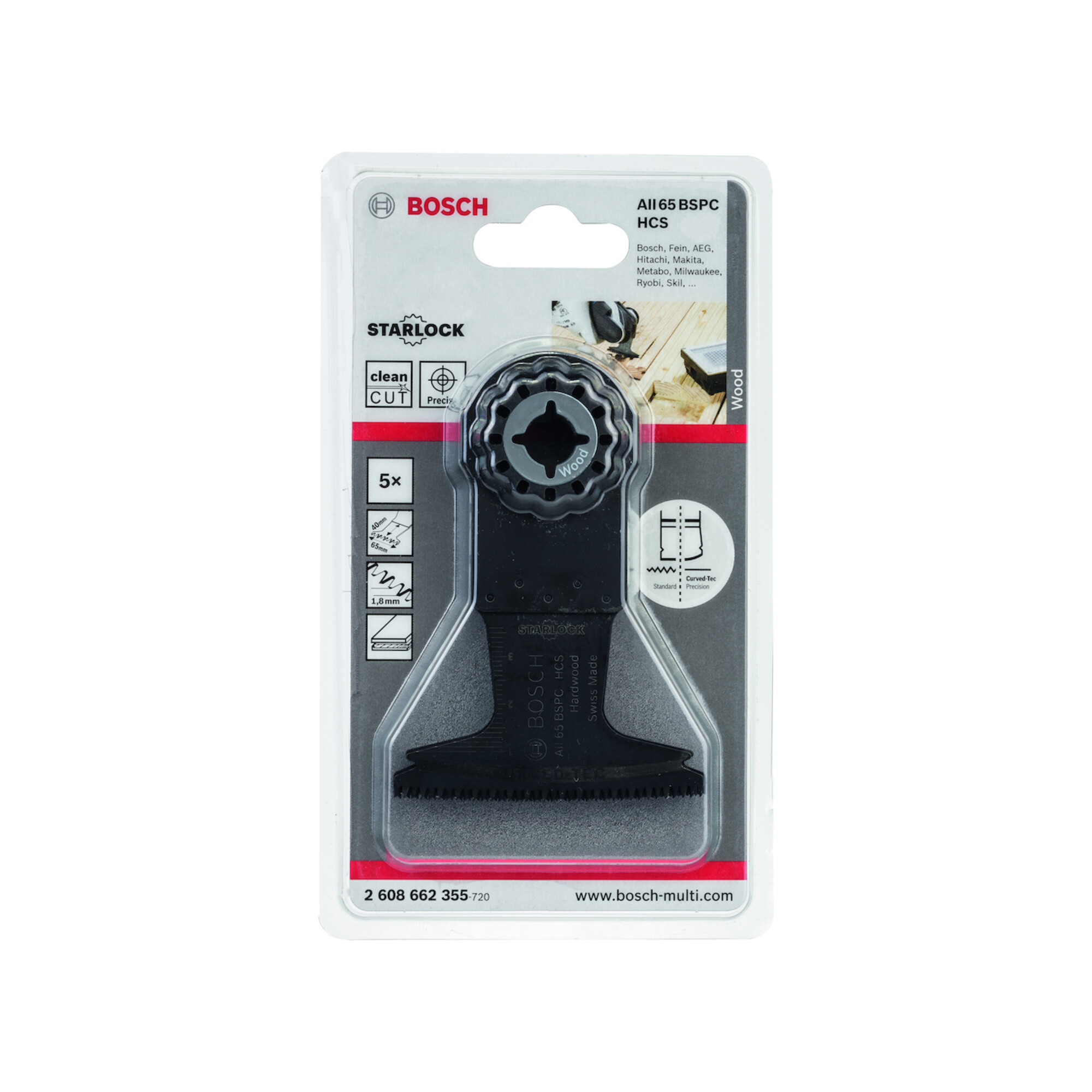 Bosch BiM-Tauchsägeblatt AII 65 BSPC VE à 5 Stück Starlock