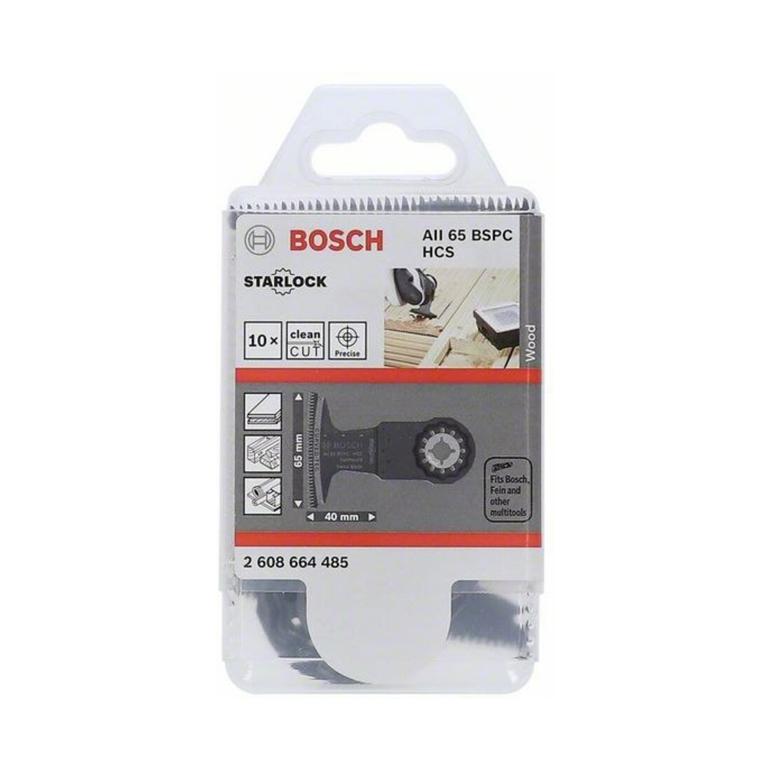 Bosch BiM-Tauchsägeblatt AII 65 BSPC VE à 10 Stück Starlock