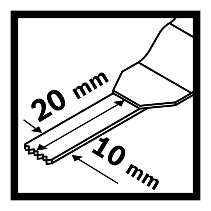 Bosch BIM Tauchsägeblatt AIZ 10 AB Wood and Metal 20 x 10 mm