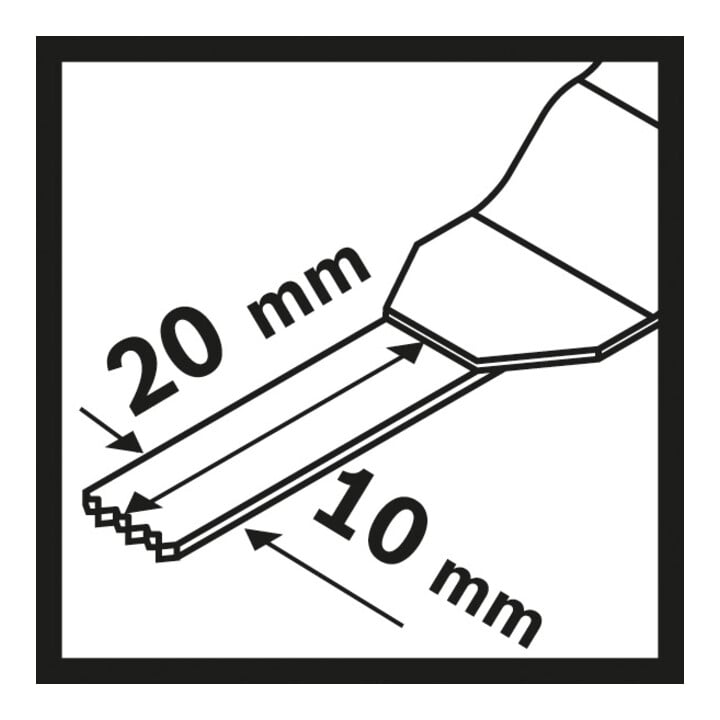 Bosch BIM Tauchsägeblatt AIZ 10 AB Wood and Metal 20 x 10 mm