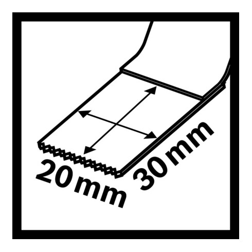Bosch BiM-Tauchsägeblatt AIZ 20 AB VE à 5 Stück Starlock