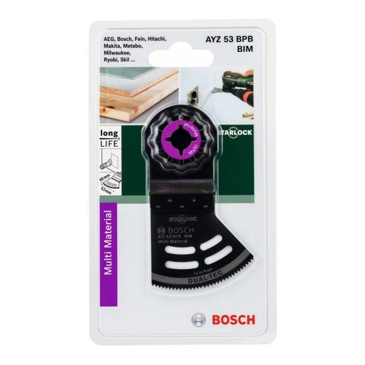 Bosch BIM Tauchsägeblatt Dual-Tec AYZ 53 BPB Multimaterial, 40 x 53 mm