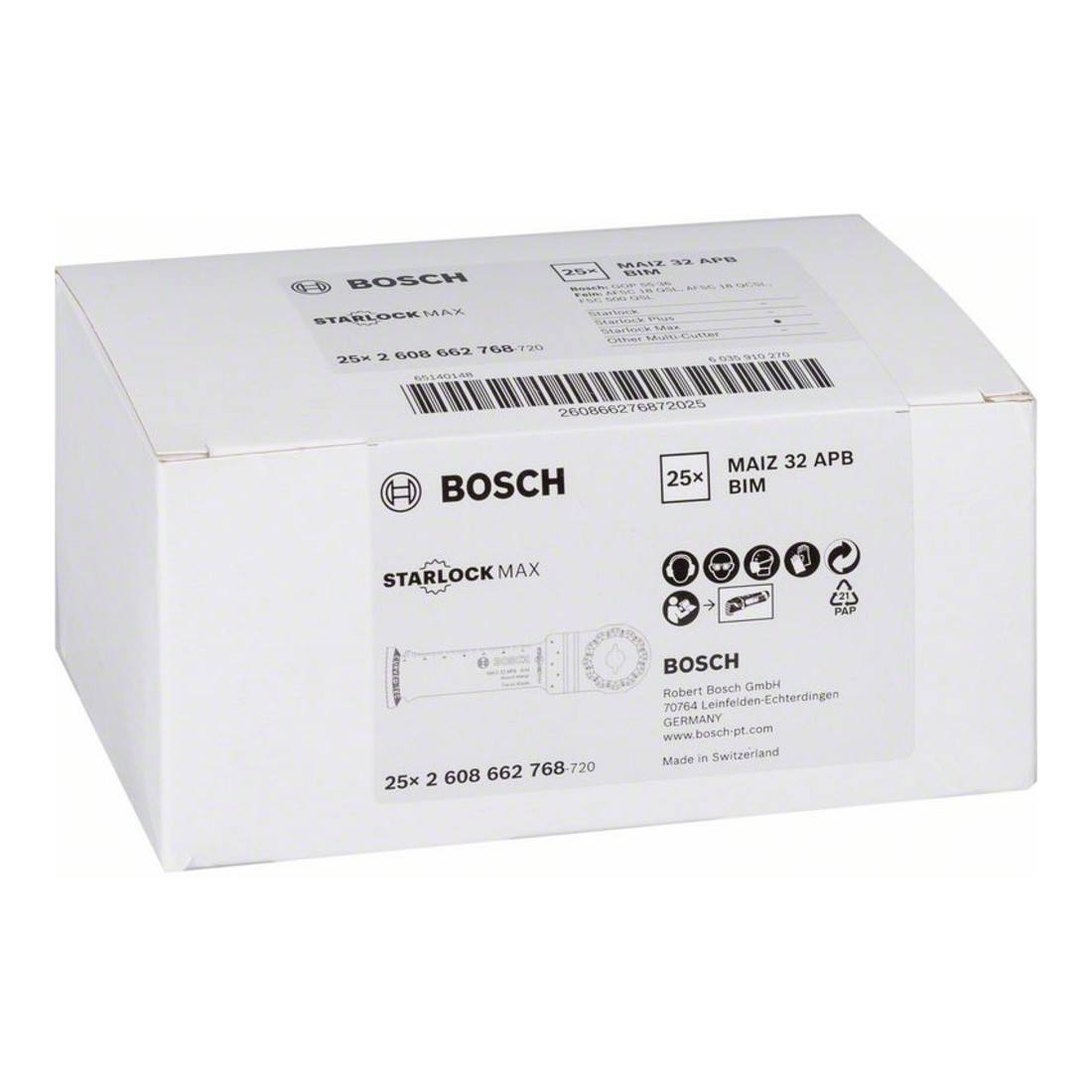 Bosch BIM Tauchsägeblatt MAIZ 32 APB, Wood and Metal, 80 x 32 mm