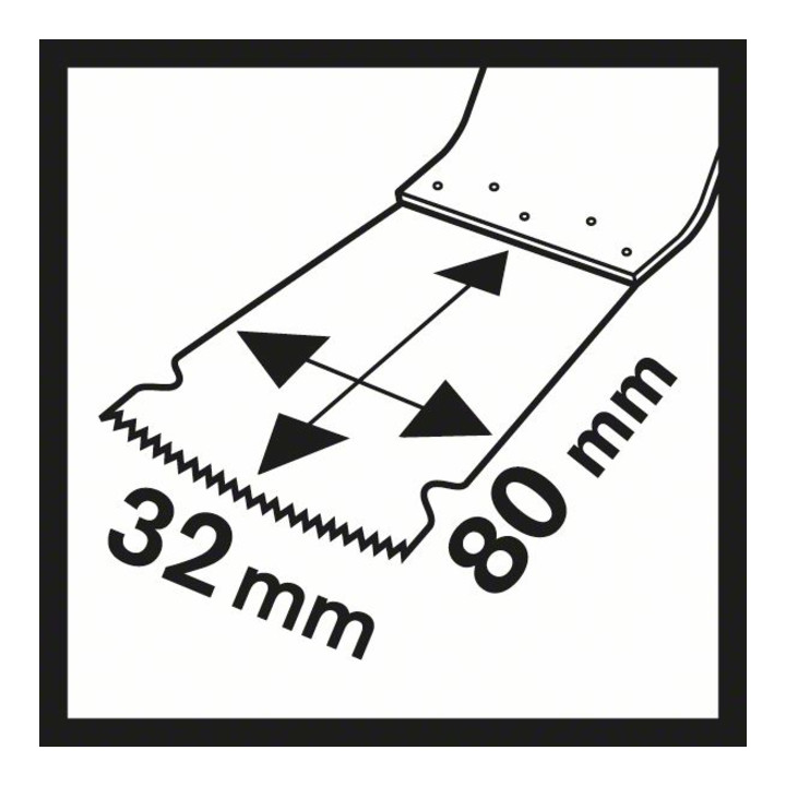 Bosch BIM Tauchsägeblatt MAIZ 32 APB Wood and Metal 80 x 32 mm