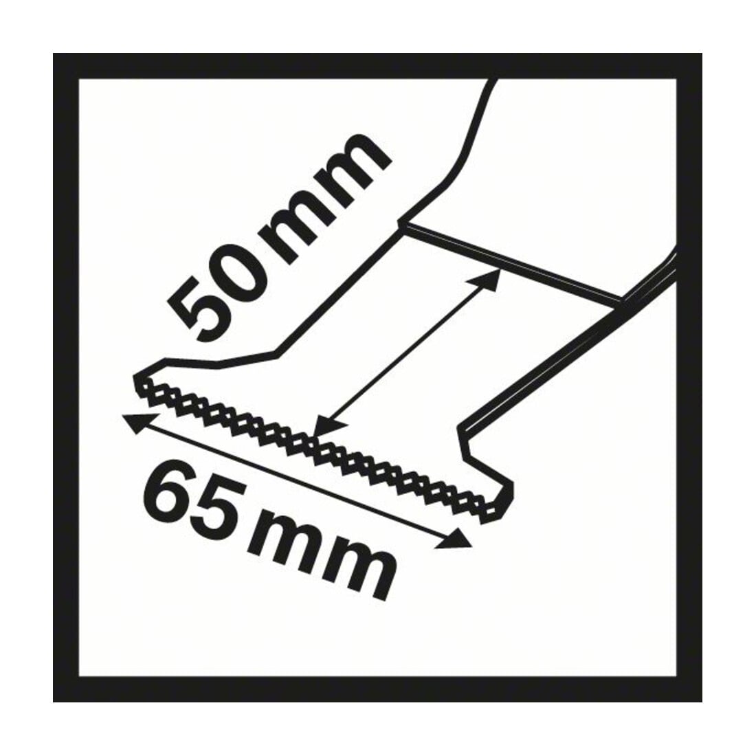 Bosch BIM Tauchsägeblatt PAII 65 APB Wood and Metal, 65 x 50 mm, DIY