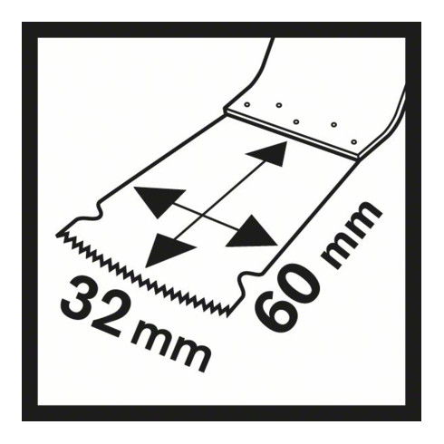 Bosch BIM Tauchsägeblatt PAIZ 32 APB Wood and Metal, 60 x 32 mm, DIY