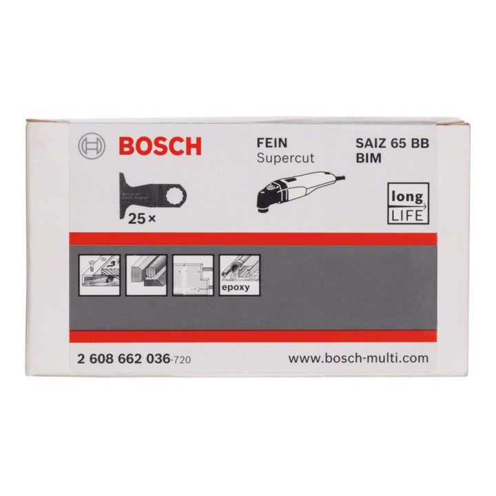 Bosch BIM Tauchsägeblatt SAIZ 65 BB Wood and Nails 40 x 65 mm