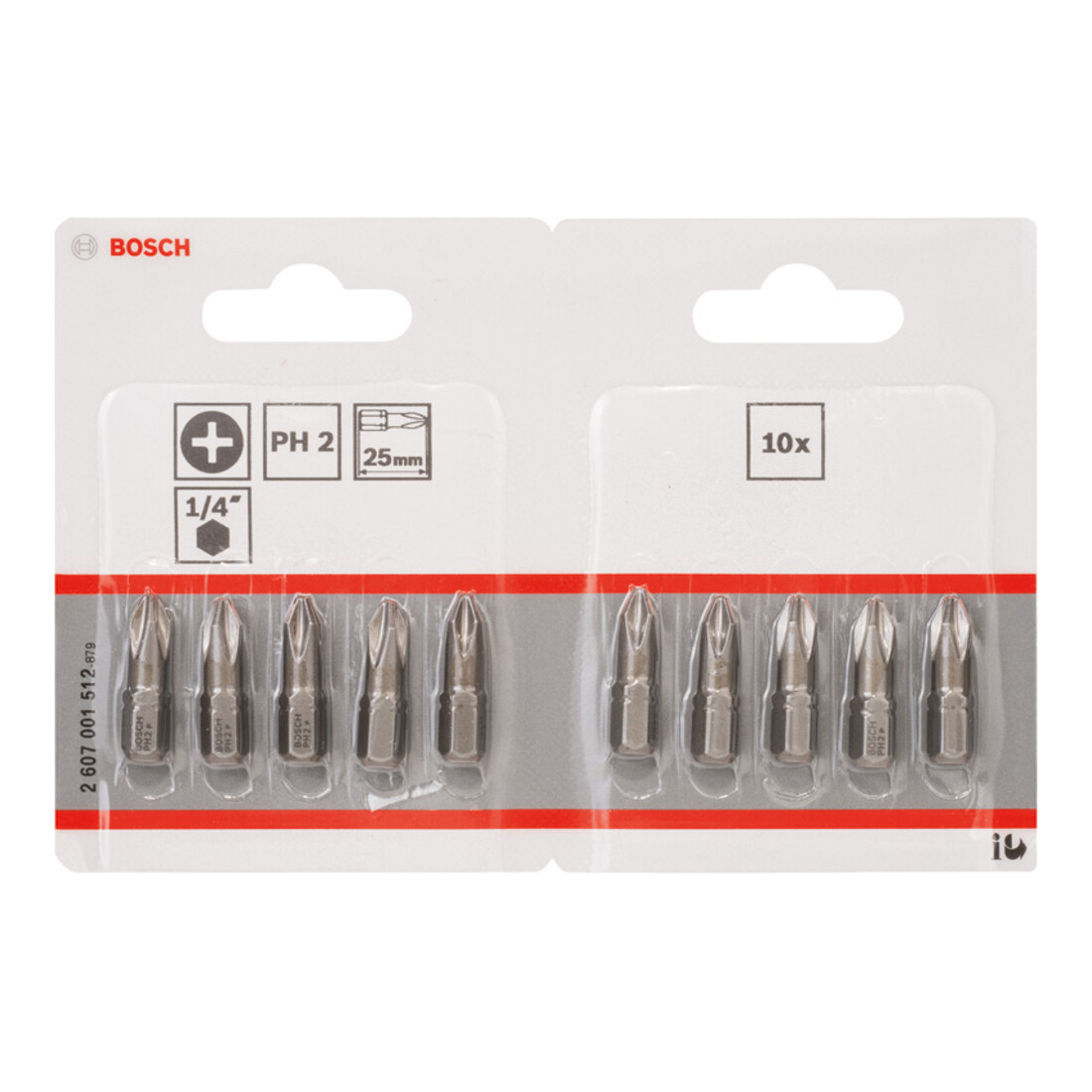 Bosch Bit Phillips, L25mm, 1/4"