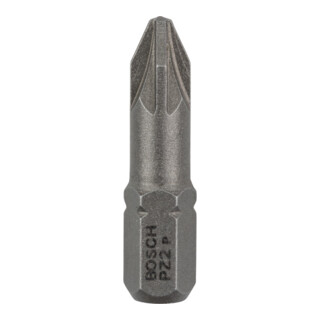 Bosch Bit Pozidriv, L25mm, 1/4" extra duro, 3pz.pz.